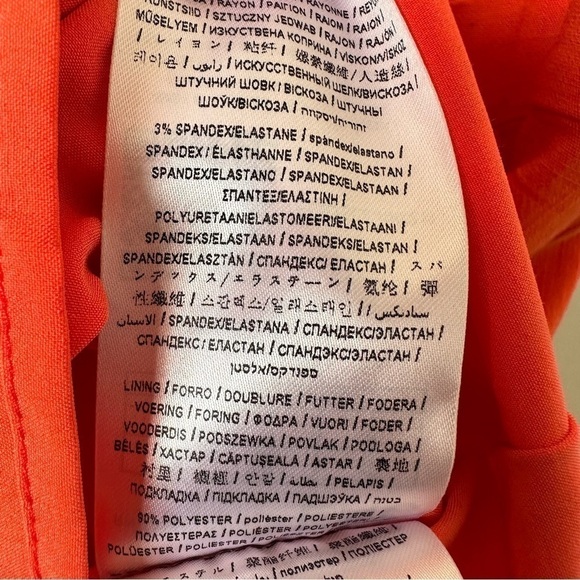 GUESS-COLD Shoulder Bright Orange Mini Dress (Size:Small) - Picture 14 of 16